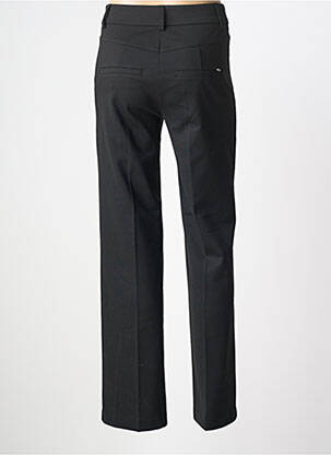 Pantalon chino țesătură poplin mărime normală negru ANNA MONTANA femeie