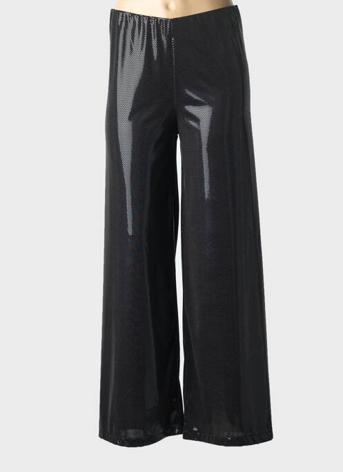 Pantalon larg croială fluidă mărime normală negru COTTONADE femme