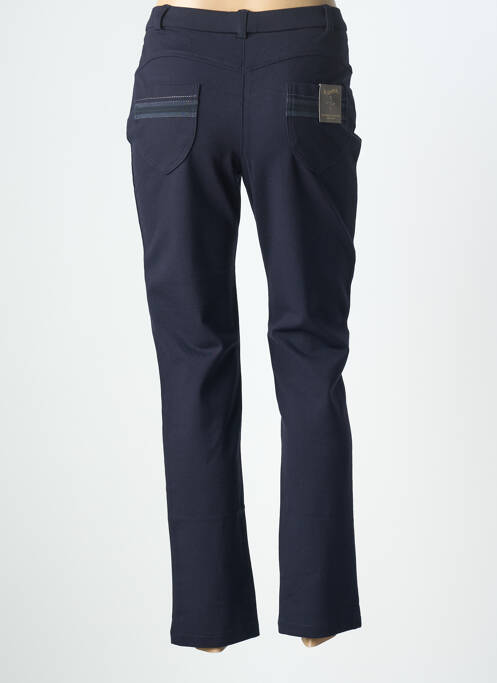Pantalon slim talie elastică mărime normală albastru CHRISTINE LAURE femme