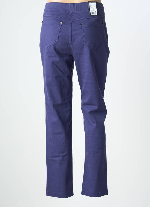 Pantalon slim talie elastică mărime normală albastru ANNA MONTANA femme