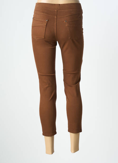 Pantalon trei sferturi elasticitate mărime normală maro ANNA MONTANA femme