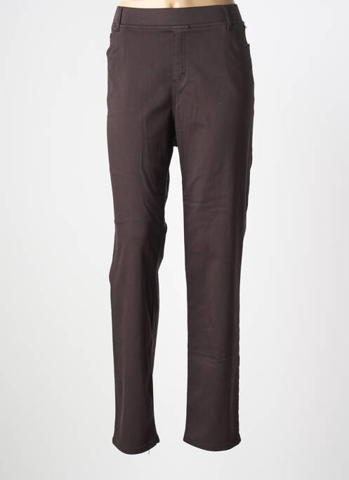 Pantalon drept elasticitate mărime normală maro ANNA MONTANA femme