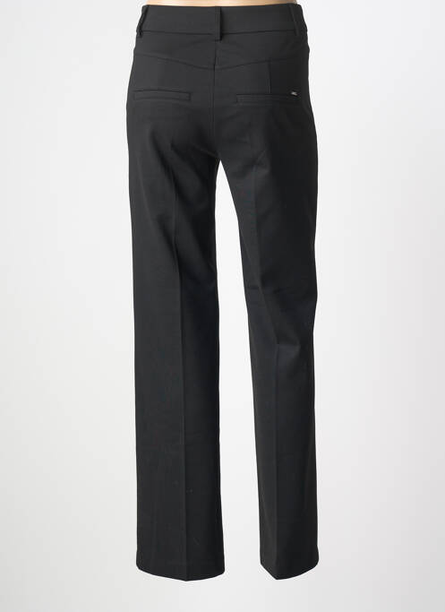 Pantalon chino țesătură poplin mărime normală negru ANNA MONTANA femme
