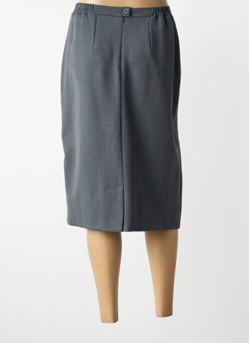 Fustă midi talie cu cleme gri GRIFFON femme