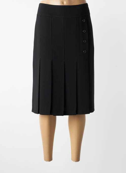 Fustă midi croială dreaptă negru MODISSIMO femme