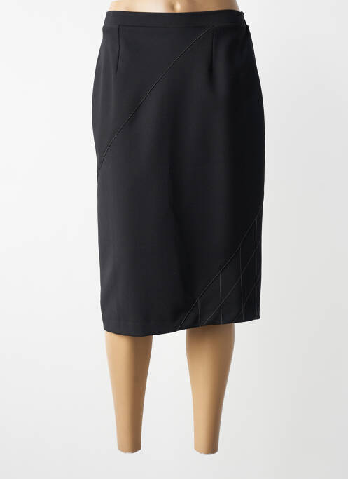 Fustă midi croială dreaptă negru GRIFFON femme