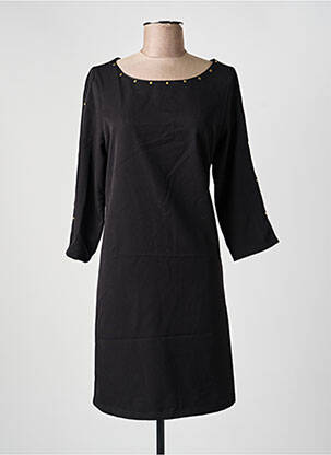 Rochie midi mâneci lungi mâneci lungi negru HALOGENE femeie