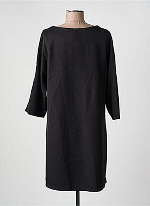 Rochie midi mâneci lungi mâneci lungi negru HALOGENE femeie