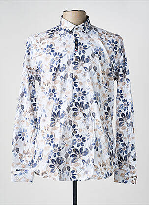 Cămașă cu mâneci lungi imprimeu fantezie alb BENSON & CHERRY homme