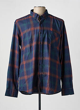 Cămașă cu mâneci lungi croială dreaptă albastru CAPTEN homme