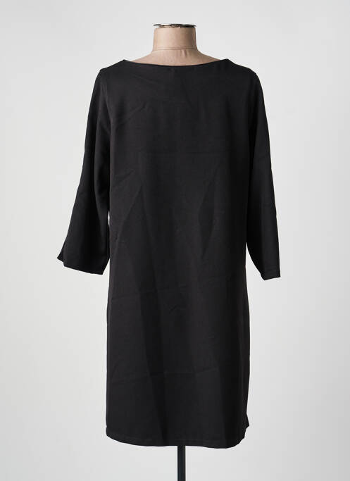 Rochie midi mâneci lungi mâneci lungi negru HALOGENE femme