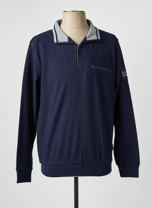 Polo mâneci lungi mâneci lungi albastru HAJO homme