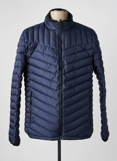 Geacă matlasată mâneci lungi fără glugă albastru CROSSFIELD homme