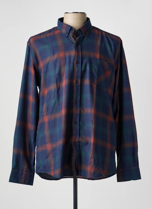 Cămașă cu mâneci lungi croială dreaptă albastru CAPTEN homme