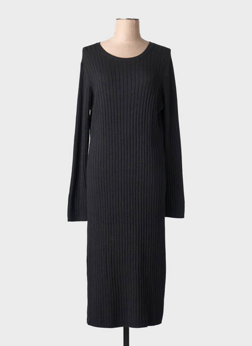 Rochie lungă mâneci lungi negru MAJESTIC FILATURES femme