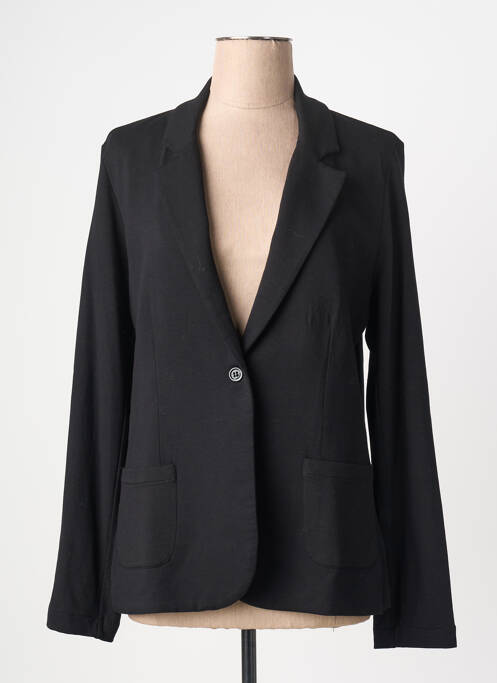 Sacou croială cambrată negru MAJESTIC FILATURES femme