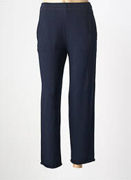 Pantalon drept elasticitate mărime normală albastru MAJESTIC FILATURES femme