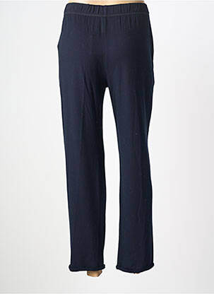 Pantalon drept elasticitate mărime normală albastru MAJESTIC FILATURES femeie