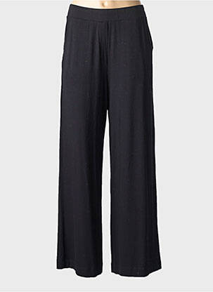 Pantalon larg buzunare mărime normală negru MAJESTIC FILATURES femeie