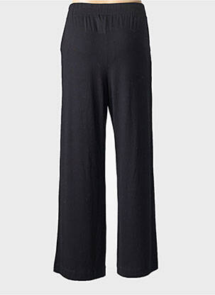 Pantalon larg buzunare mărime normală negru MAJESTIC FILATURES femeie