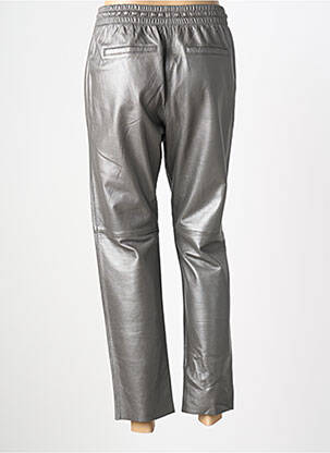 Pantalon drept talie elastică mărime normală gri OAKWOOD femme