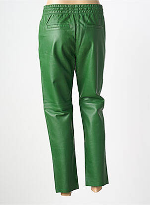 Pantalon drept talie elastică mărime normală verde deschis OAKWOOD femeie