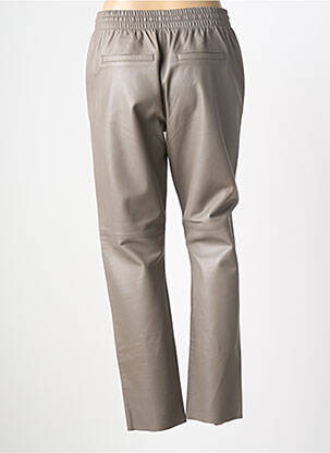 Pantalon drept talie elastică mărime normală maro OAKWOOD femeie