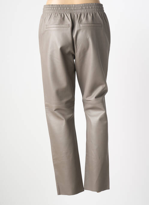 Pantalon drept talie elastică mărime normală maro OAKWOOD femme