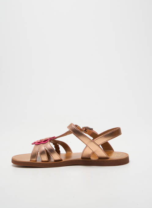 Sandale/pantofi decupați închidere cu buclă(e) vârf deschis roz POM D'API fille