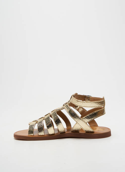 Spartane țesătură satinată vârf deschis auriu POM D'API fille