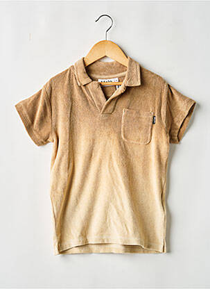 Polo croială dreaptă mâneci scurte bej MOLO garcon
