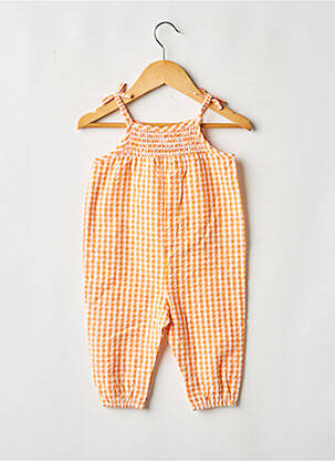 Salopetă-pantalon strânsă pe partea de jos bretele subțiri portocaliu ARSENE ET LES PIPELETTES fille