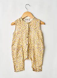 Salopetă-pantalon guler rotund fără mâneci galben TOCOTO VINTAGE fille