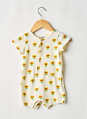 Salopetă scurtă guler rotund mâneci scurte bej BOBO CHOSES fille