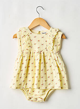 Set șort talie elastică galben TOCOTO VINTAGE fille