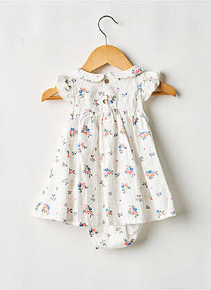 Rochie midi fără mâneci fără mâneci alb TOCOTO VINTAGE fată