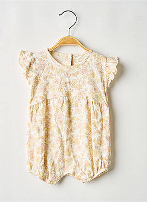 Salopetă pentru bebeluși imprimeu fantezie fără mâneci bej LPC GIRLS fille