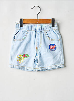 Șort țesătură denim talie elastică albastru KENZO fille