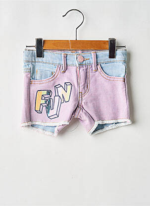 Șort închidere cu fermoar sub clapetă cu nasturi roz BILLIEBLUSH fille