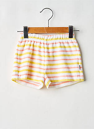 Șort croială dreaptă talie elastică alb MOLO fille