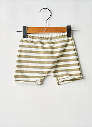 Șort croială dreaptă talie elastică verde RIEN QUE DES BÊTISES garcon