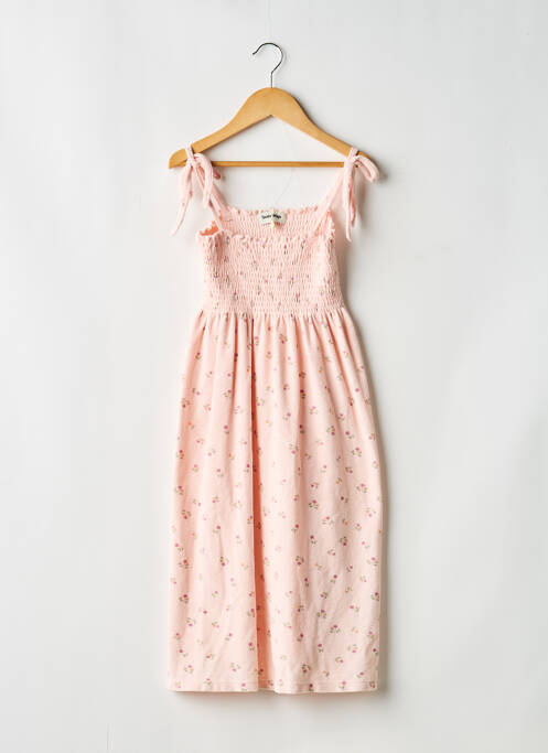 Rochie lungă fără mâneci fără mâneci roz TOCOTO VINTAGE fille