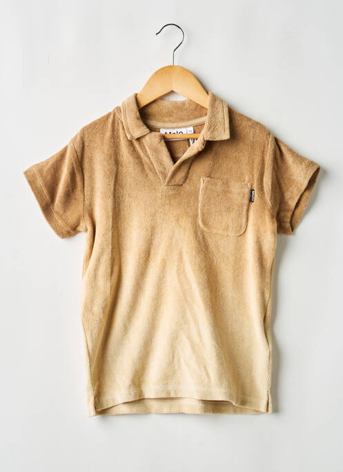 Polo croială dreaptă mâneci scurte bej MOLO garcon