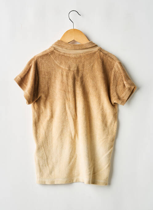 Polo croială dreaptă mâneci scurte bej MOLO garcon