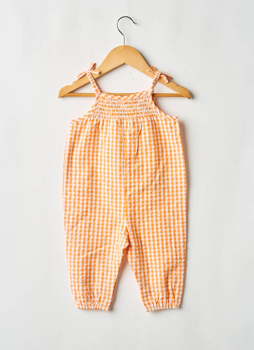 Salopetă-pantalon strânsă pe partea de jos bretele subțiri portocaliu ARSENE ET LES PIPELETTES fille