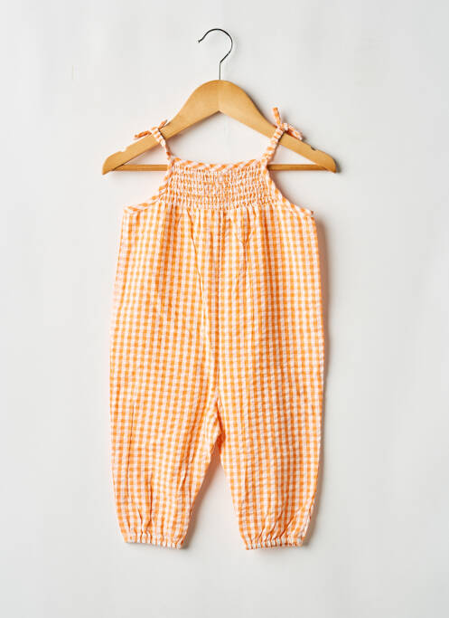 Salopetă-pantalon strânsă pe partea de jos bretele subțiri portocaliu ARSENE ET LES PIPELETTES fille