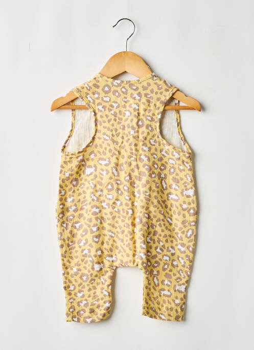 Salopetă-pantalon fără mâneci fără mâneci galben TOCOTO VINTAGE fille