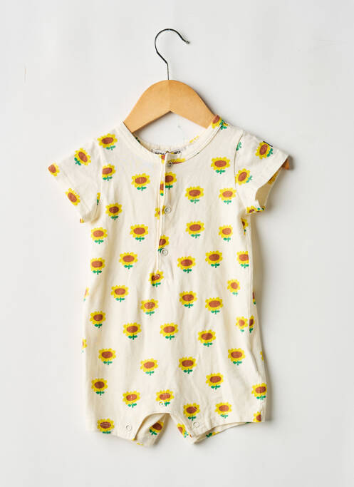 Salopetă scurtă guler rotund mâneci scurte bej BOBO CHOSES fille