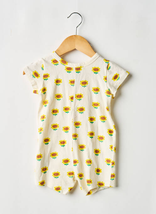 Salopetă scurtă guler rotund mâneci scurte bej BOBO CHOSES fille