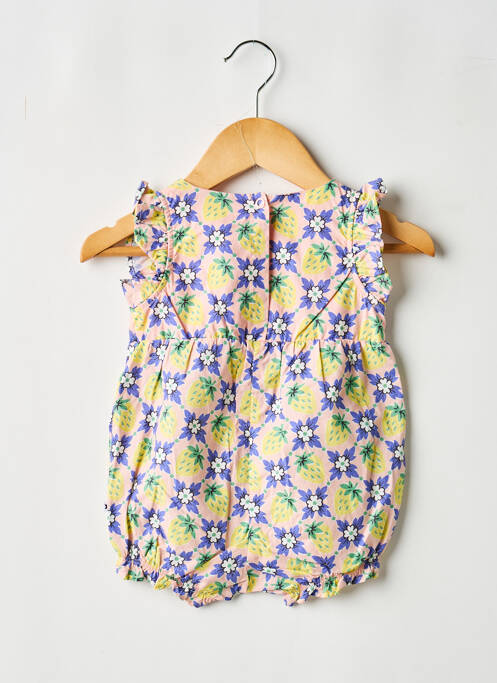 Salopetă-pantalon strânsă pe partea de jos mâneci scurte roz MOLO fille